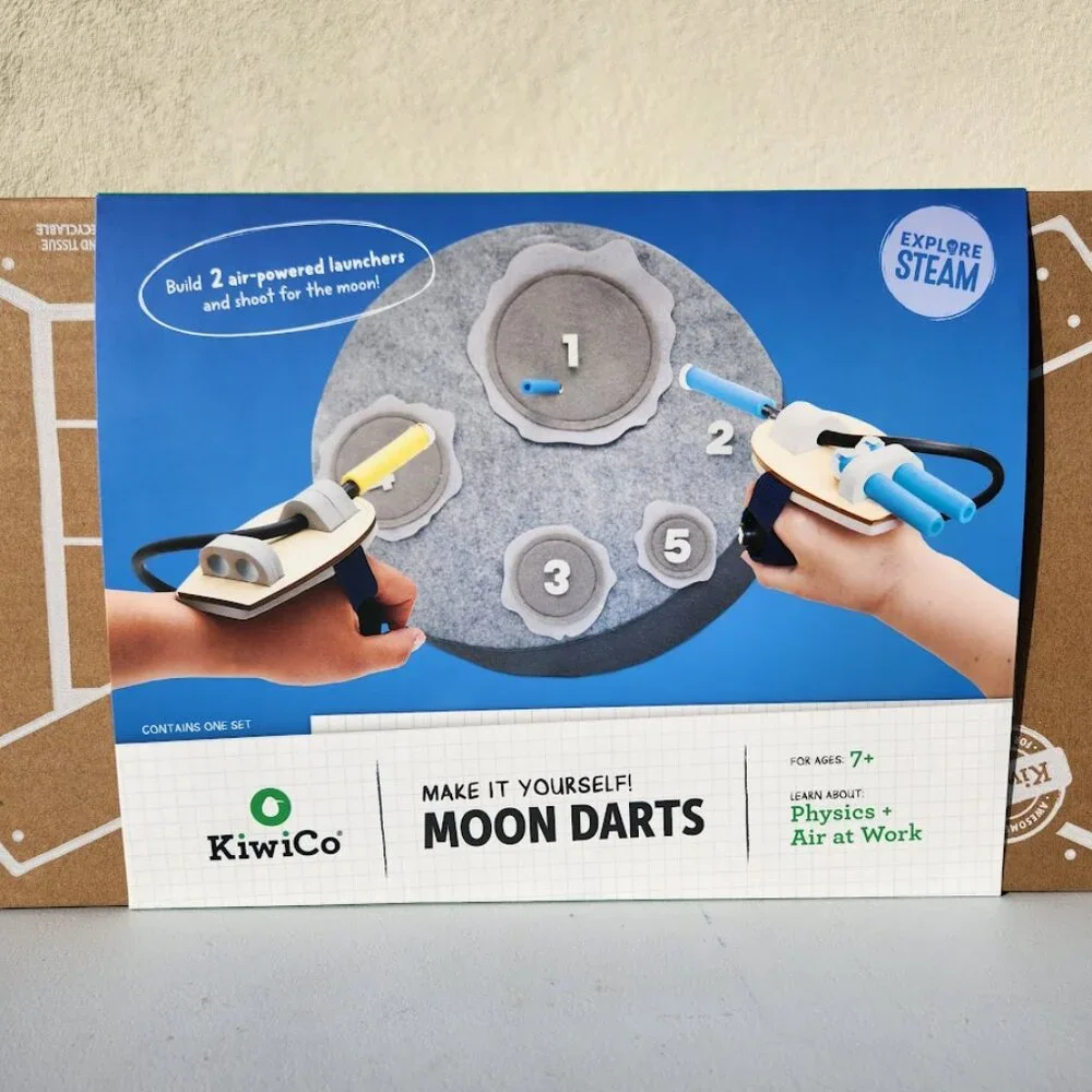 NEW KiwiCo Kiwi Co. Moon Darts Nerf Science Kit STEM DIY Craft Set Solar System